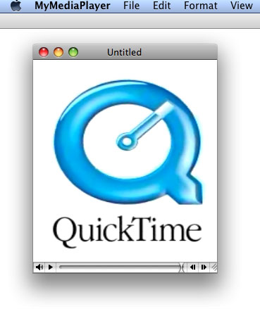 The media player with an editable movie displayed