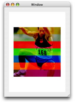 Drawing an image over a background using color burn blend mode