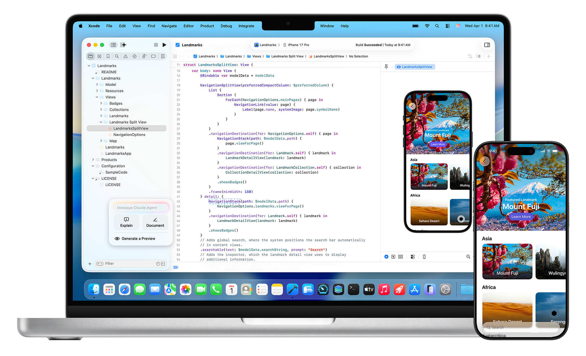 MacBook ProとiPhone。